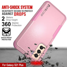 Charger l&#39;image dans la galerie, Punkcase for Galaxy S21+ Plus 5G Belt Clip Multilayer Holster Case [Patron Series] [Pink] (Color in image: Navy)

