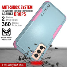 Charger l&#39;image dans la galerie, Punkcase for Galaxy S21+ Plus 5G Belt Clip Multilayer Holster Case [Patron Series] [Mint-Pink] (Color in image: Mint)
