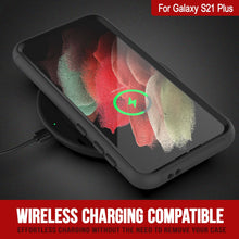 Load image into Gallery viewer, PunkCase Galaxy S21+ Plus Case, [Spartan Series] Clear Rugged Heavy Duty Cover W/Built in Screen Protector [Black] (Color in image: light green)
