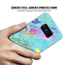 Load image into Gallery viewer, Punkcase Galaxy S8+ PLUS Marble Case, Protective Full Body Cover W/PunkShield Screen Protector (Teal Onyx) (Color in image: Rose Mirage)
