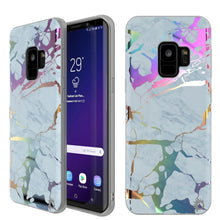 Charger l'image dans la galerie, Punkcase Galaxy S9 Marble Case, Protective Full Body Cover W/PunkShield Screen Protector (Blue Marmo) (Color in image: Blue Marmo)
