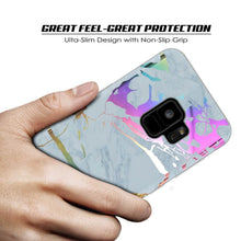 Charger l'image dans la galerie, Punkcase Galaxy S9 Marble Case, Protective Full Body Cover W/PunkShield Screen Protector (Blue Marmo) (Color in image: Blanco Marmo)
