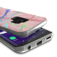 Load image into Gallery viewer, Punkcase Galaxy S9 Marble Case, Protective Full Body Cover W/PunkShield Screen Protector (Rose Mirage) (Color in image: Teal Onyx)
