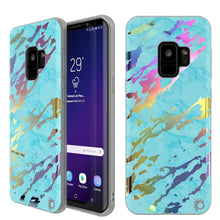 Charger l'image dans la galerie, Punkcase Galaxy S9 Marble Case, Protective Full Body Cover W/PunkShield Screen Protector (Teal Onyx) (Color in image: Teal Onyx)
