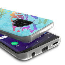 Charger l'image dans la galerie, Punkcase Galaxy S9 Marble Case, Protective Full Body Cover W/PunkShield Screen Protector (Teal Onyx) (Color in image: Black Mirage)
