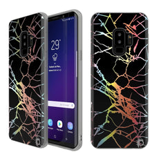 Load image into Gallery viewer, Punkcase Galaxy S9+ Marble Case, Protective Full Body Cover W/PunkShield Screen Protector (Black Mirage) (Color in image: Black Mirage)
