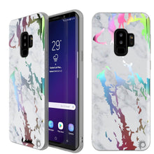 Load image into Gallery viewer, Punkcase Galaxy S9+ Marble Case, Protective Full Body Cover W/PunkShield Screen Protector (Blanco Marmo) (Color in image: Blanco Marmo)
