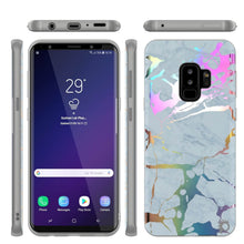 Load image into Gallery viewer, Punkcase Galaxy S9+ Marble Case, Protective Full Body Cover W/PunkShield Screen Protector (Blue Marmo) 
