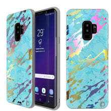 Load image into Gallery viewer, Punkcase Galaxy S9+ Marble Case, Protective Full Body Cover W/PunkShield Screen Protector (Teal Onyx) (Color in image: Teal Onyx)
