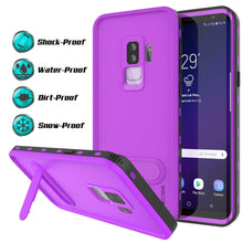 Charger l&#39;image dans la galerie, Galaxy S9 Plus Waterproof Case, Punkcase [KickStud Series] Armor Cover [PURPLE] (Color in image: Light Green)
