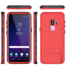 Charger l&#39;image dans la galerie, Galaxy S9 Plus Waterproof Case, Punkcase [KickStud Series] Armor Cover [RED] (Color in image: Red)

