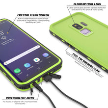 Charger l&#39;image dans la galerie, Galaxy S9 Plus Waterproof Case, Punkcase [KickStud Series] Armor Cover [LIGHT GREEN] (Color in image: Pink)
