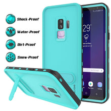 Charger l&#39;image dans la galerie, Galaxy S9 Plus Waterproof Case, Punkcase [KickStud Series] Armor Cover [TEAL] (Color in image: Light Blue)
