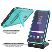 Charger l&#39;image dans la galerie, Galaxy S9 Plus Waterproof Case, Punkcase [KickStud Series] Armor Cover [TEAL] (Color in image: Pink)
