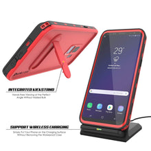 Charger l&#39;image dans la galerie, Galaxy S9 Plus Waterproof Case, Punkcase [KickStud Series] Armor Cover [RED] (Color in image: Teal)
