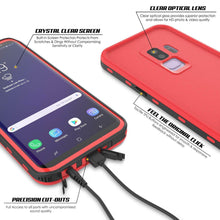 Charger l&#39;image dans la galerie, Galaxy S9 Plus Waterproof Case, Punkcase [KickStud Series] Armor Cover [RED] (Color in image: Pink)
