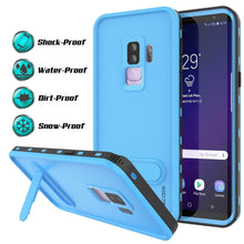 Charger l&#39;image dans la galerie, Galaxy S9 Plus Waterproof Case, Punkcase [KickStud Series] Armor Cover [LIGHT BLUE] (Color in image: Teal)
