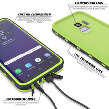 Charger l&#39;image dans la galerie, Galaxy S9 Waterproof Case, Punkcase [KickStud Series] Armor Cover [LIGHT GREEN] (Color in image: Pink)
