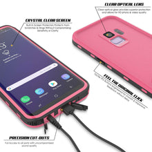 Charger l&#39;image dans la galerie, Galaxy S9 Waterproof Case, Punkcase [KickStud Series] Armor Cover [PINK] (Color in image: Black)
