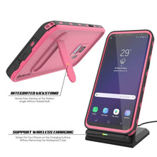 Charger l&#39;image dans la galerie, Galaxy S9 Waterproof Case, Punkcase [KickStud Series] Armor Cover [PINK] (Color in image: Teal)

