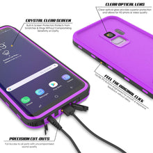 Charger l&#39;image dans la galerie, Galaxy S9 Waterproof Case, Punkcase [KickStud Series] Armor Cover [PURPLE] (Color in image: Teal)
