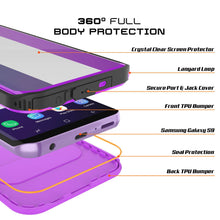 Charger l&#39;image dans la galerie, Galaxy S9 Waterproof Case, Punkcase [KickStud Series] Armor Cover [PURPLE] (Color in image: Pink)
