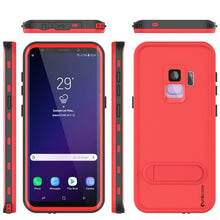 Charger l&#39;image dans la galerie, Galaxy S9 Waterproof Case, Punkcase [KickStud Series] Armor Cover [RED] (Color in image: Red)
