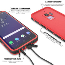 Charger l&#39;image dans la galerie, Galaxy S9 Waterproof Case, Punkcase [KickStud Series] Armor Cover [RED] (Color in image: Pink)
