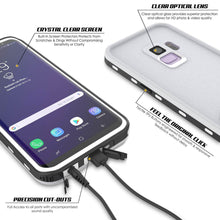 Charger l&#39;image dans la galerie, Galaxy S9 Waterproof Case, Punkcase [KickStud Series] Armor Cover [WHITE] (Color in image: Black)
