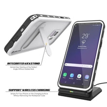 Charger l&#39;image dans la galerie, Galaxy S9 Waterproof Case, Punkcase [KickStud Series] Armor Cover [WHITE] (Color in image: Light Blue)
