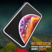 Charger l&#39;image dans la galerie, PunkCase iPhone XS Case, [Spartan Series] Clear Rugged Heavy Duty Cover W/Built in Screen Protector [White] (Color in image: red)
