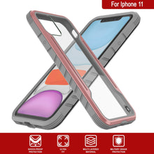 Charger l&#39;image dans la galerie, Punkcase iPhone 12 Mini ravenger Case Protective Military Grade Multilayer Cover [Rose-Gold] (Color in image: Red)
