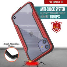 Charger l&#39;image dans la galerie, Punkcase iPhone 12 Mini ravenger Case Protective Military Grade Multilayer Cover [Red] (Color in image: Grey)
