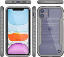 Charger l&#39;image dans la galerie, Punkcase iPhone 12 ravenger Case Protective Military Grade Multilayer Cover [Grey] 
