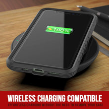 Charger l&#39;image dans la galerie, Punkcase iPhone 12 Mini ravenger Case Protective Military Grade Multilayer Cover [Grey-Black] (Color in image: Black)
