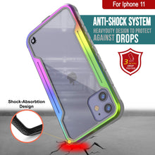 Charger l&#39;image dans la galerie, Punkcase iPhone 12 Mini ravenger Case Protective Military Grade Multilayer Cover [Rainbow] (Color in image: Grey)

