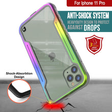 Charger l&#39;image dans la galerie, Punkcase iPhone 12 Pro ravenger Case Protective Military Grade Multilayer Cover [Rainbow] (Color in image: Grey)

