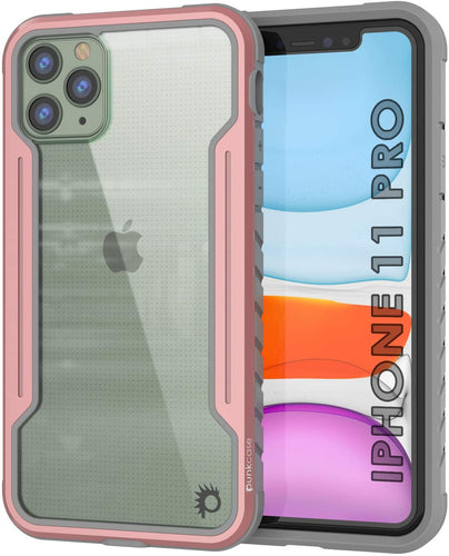 Punkcase iPhone 11 Pro ravenger Case Protective Military Grade Multilayer Cover [Rose-Gold] (Color in image: Rose-Gold)