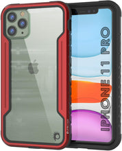 Charger l&#39;image dans la galerie, Punkcase iPhone 11 Pro ravenger Case Protective Military Grade Multilayer Cover [Red] (Color in image: Red)
