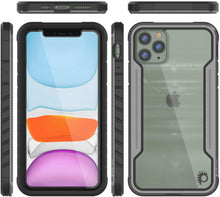 Charger l&#39;image dans la galerie, Punkcase iPhone 12 Pro ravenger Case Protective Military Grade Multilayer Cover [Grey-Black] 
