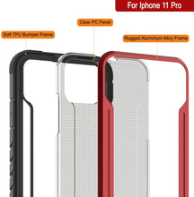 Charger l&#39;image dans la galerie, Punkcase iPhone 11 Pro ravenger Case Protective Military Grade Multilayer Cover [Red] (Color in image: Rainbow)
