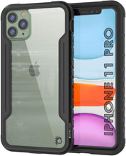 Charger l&#39;image dans la galerie, Punkcase iPhone 12 Pro ravenger Case Protective Military Grade Multilayer Cover [Black] (Color in image: Black)
