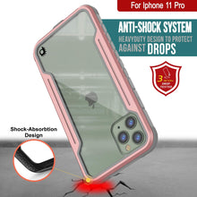 Charger l&#39;image dans la galerie, Punkcase iPhone 12 Pro ravenger Case Protective Military Grade Multilayer Cover [Rose-Gold] (Color in image: Grey)
