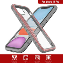 Charger l&#39;image dans la galerie, Punkcase iPhone 11 Pro ravenger Case Protective Military Grade Multilayer Cover [Rose-Gold] (Color in image: Rainbow)

