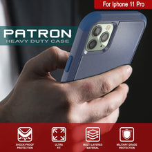 Charger l&#39;image dans la galerie, Punkcase for iPhone 11 Pro Belt Clip Multilayer Holster Case [Patron Series] [Navy] (Color in image: Red-Black)
