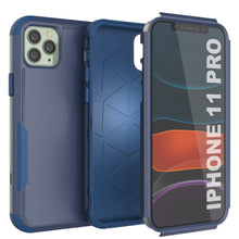 Charger l&#39;image dans la galerie, Punkcase for iPhone 11 Pro Belt Clip Multilayer Holster Case [Patron Series] [Navy] 
