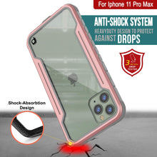 Charger l&#39;image dans la galerie, Punkcase iPhone 11 Pro Max ravenger Case Protective Military Grade Multilayer Cover [Rose-Gold] (Color in image: Grey)
