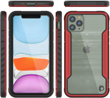 Charger l&#39;image dans la galerie, Punkcase iPhone 11 Pro Max ravenger Case Protective Military Grade Multilayer Cover [Red] (Color in image: Rainbow)
