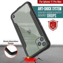 Charger l&#39;image dans la galerie, Punkcase iPhone 11 Pro Max ravenger Case Protective Military Grade Multilayer Cover [Black] (Color in image: Rose-Gold)
