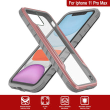 Charger l&#39;image dans la galerie, Punkcase iPhone 11 Pro Max ravenger Case Protective Military Grade Multilayer Cover [Rose-Gold] (Color in image: Red)
